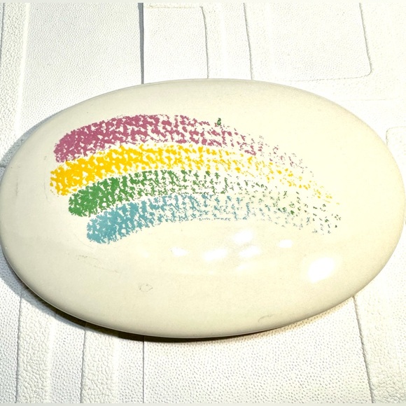 Teleflora Rainbow Trinket Dish w/lid - Picture 3 of 5
